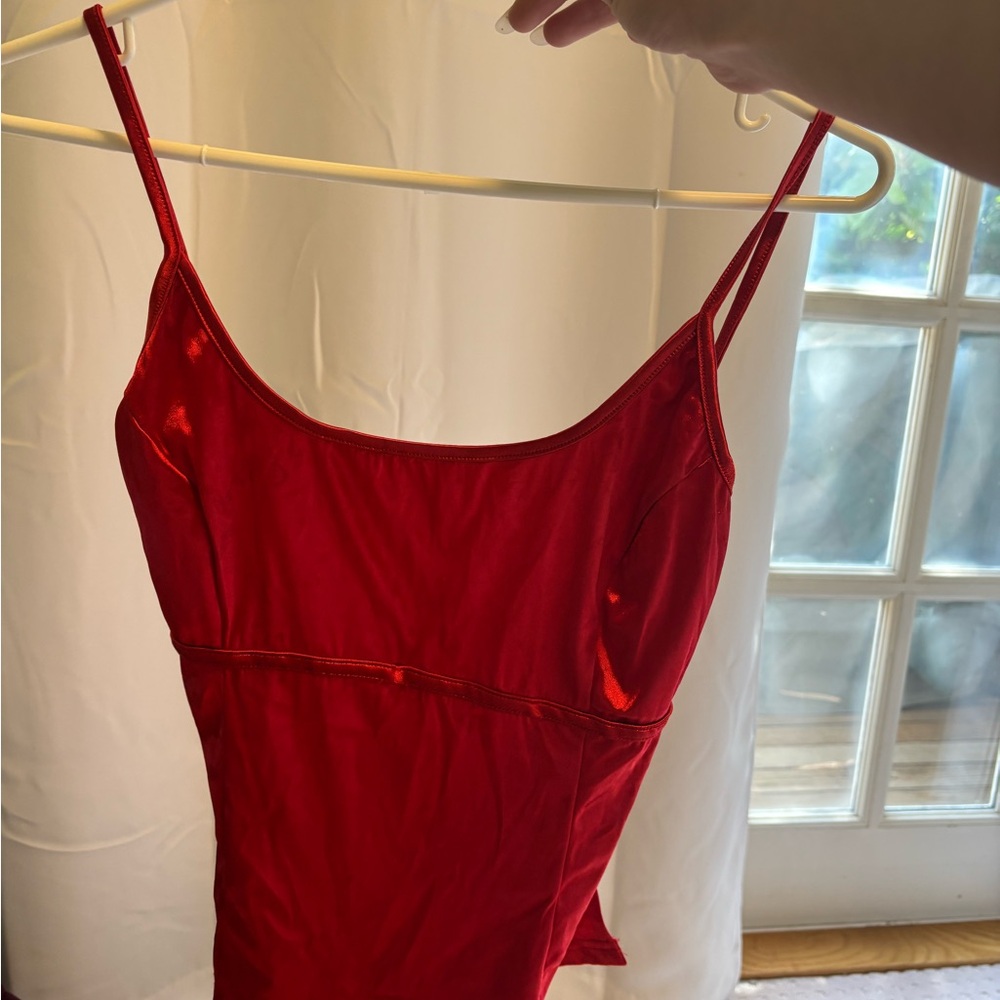 Red Spaghetti Strap Top